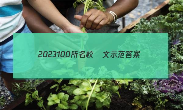 2023100所名校語文示范答案-第1張圖片-全國100所名校答案網(wǎng)