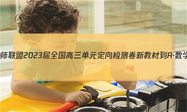 九师联盟 2023届全国高三单元定向检测卷 新教材-A·数学(八)8答案
