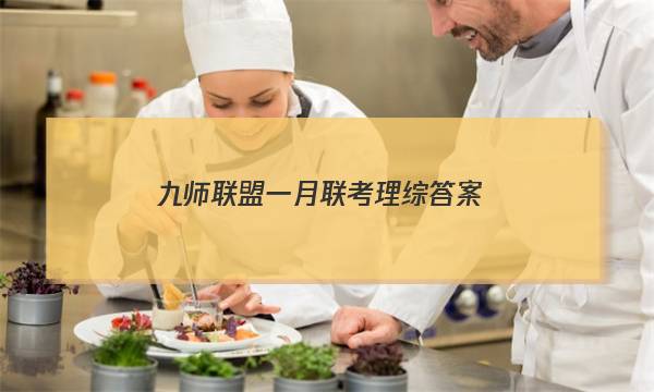 「2023九师联盟一月联考理综答案」九师联盟十二月联考理综答案