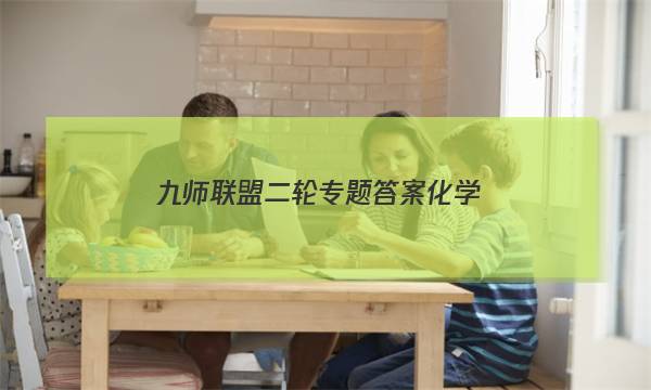 「2023九师联盟二轮专题答案化学」九师联盟高三新高考12月化学答案